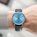 Sternglas "Naos Pro Automatic Edition Tuxberg" Watch in Steel, Ice Blue Dial