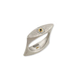 Lika Behar Stockton "Flipper" Diamond & Blue Sapphire Reversible Ring in 24K Gold & Sterling Silver