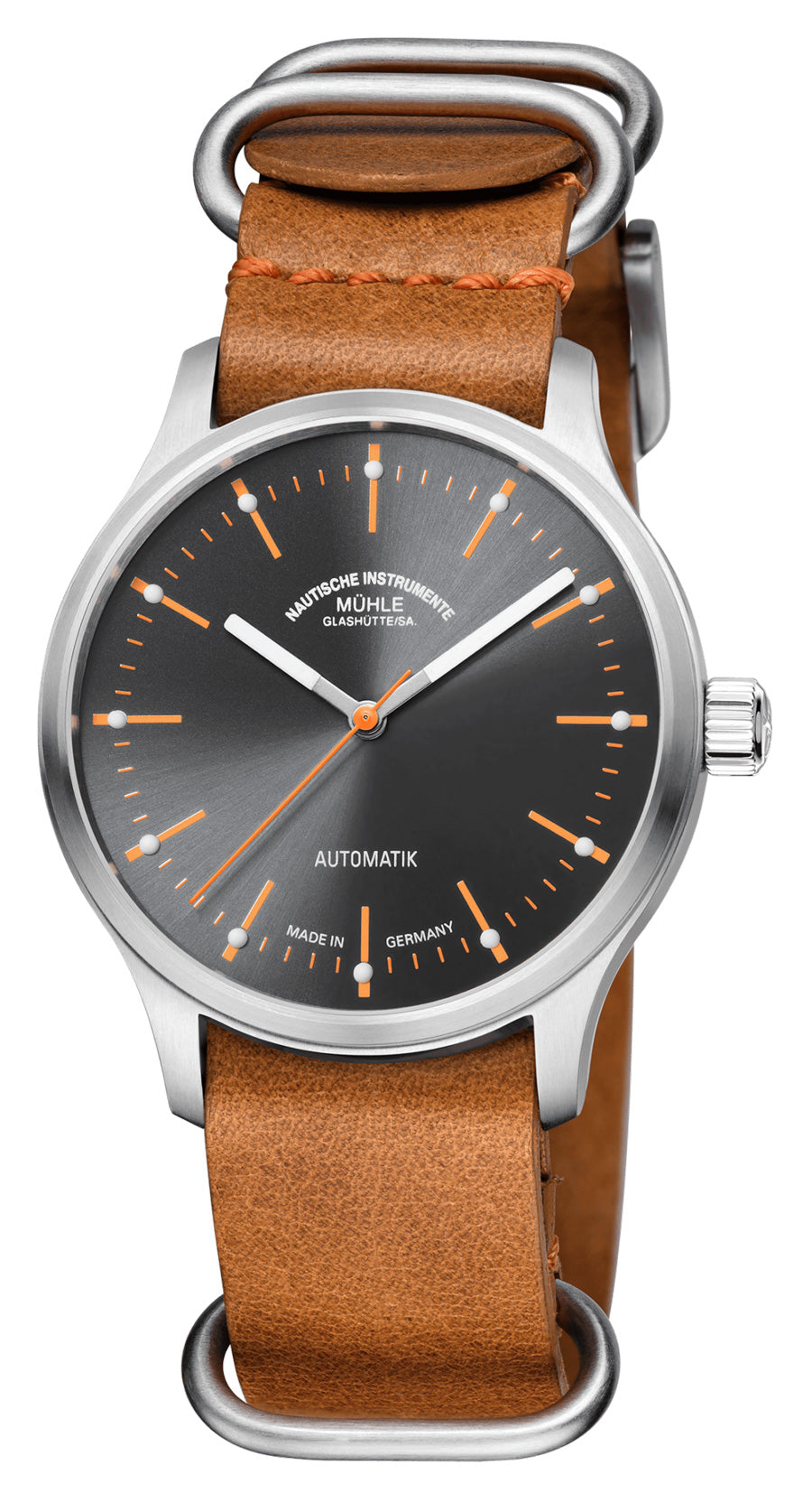 Mühle-Glashütte "Panova" Automatic in SS, Grey Dial
