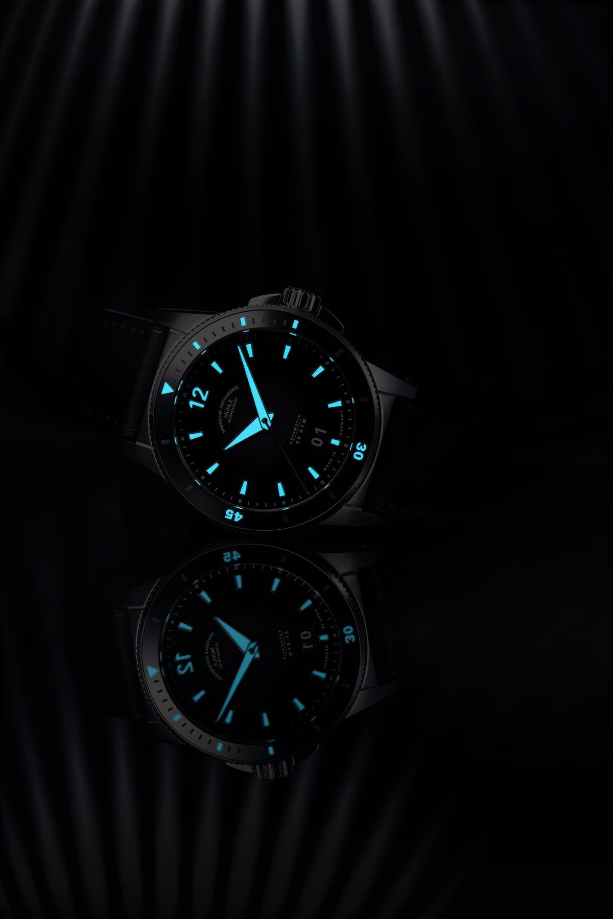 Mühle-Glashütte "Sportivo Big Date" Automatic in SS, Black Dial