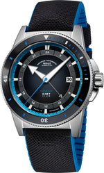 Mühle-Glashütte "Sportivo Travel GMT" Automatic in SS, Black Dial
