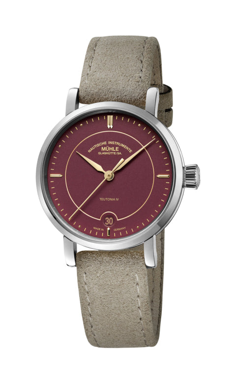 Mühle-Glashütte "Teutonia IV Lady" Women's Automatic, Raspberry Red Dial