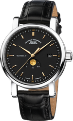 Mühle-Glashütte "Teutonia IV" Moon Phase Automatic in SS, Anthracite Dial