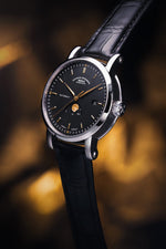 Mühle-Glashütte "Teutonia IV" Moon Phase Automatic in SS, Anthracite Dial