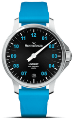 MeisterSinger "Unomat" 30-Bar Automatic in SS, Black & Arctic Blue Dial