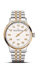 MeisterSinger "Yaara" Women's Automatic in SS, White/Gold Dial