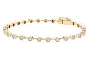 14 Karat Gold Diamond Bracelet