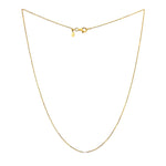 Diamond Solitaire Necklace in 18K Yellow Gold, 0.10 ct