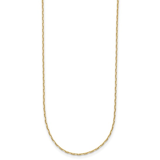 14KY Gold 1mm Anchor 16 inch Chain