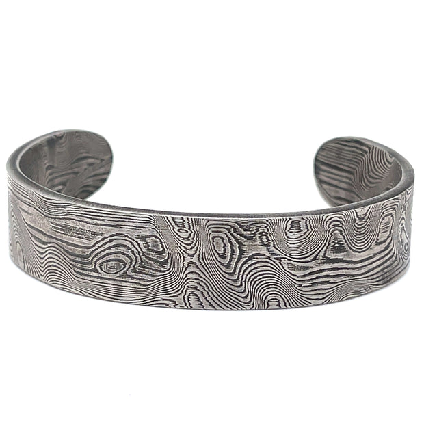 Chris Ploof Designer Thin Damascus Steel Cuff
