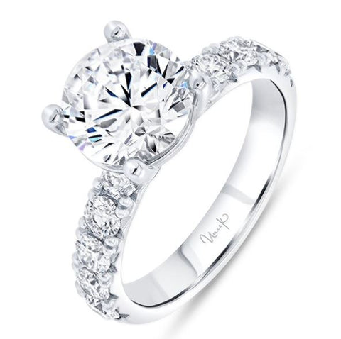 18 Karat White Gold Engagement Ring