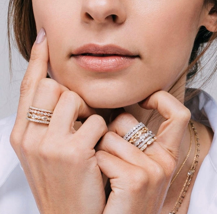 Sethi Couture "Fine Wine" 18 Karat Yellow Gold Diamond Ring