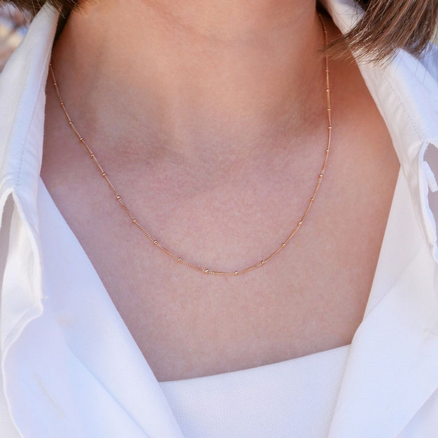 18 Karat Rose Gold Necklace