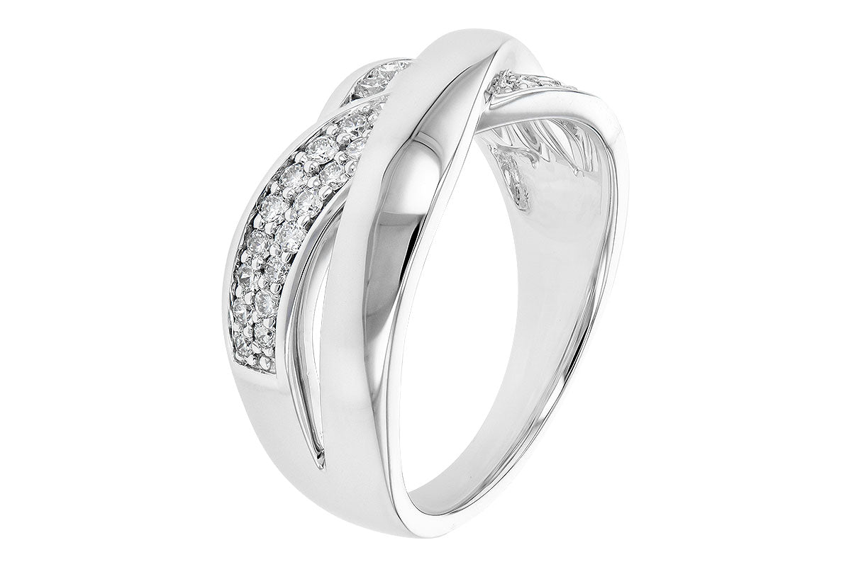 Allison Kaufman Diamond Wedding Band in 14K White Gold, 0.34 ctw (W2357), alternate view