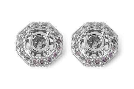 Allison Kaufman Diamond Earrings in 14K White Gold, 0.20 ctw (E1296)
