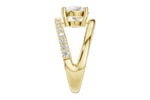 Allison Kaufman Diamond Engagement Ring Semi-Mount in 14K Yellow Gold, 0.33 ctw (L7931), alternate view