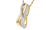 Allison Kaufman Diamond Necklace in 14K Yellow Gold, 0.26 ctw (N8222), alternate view