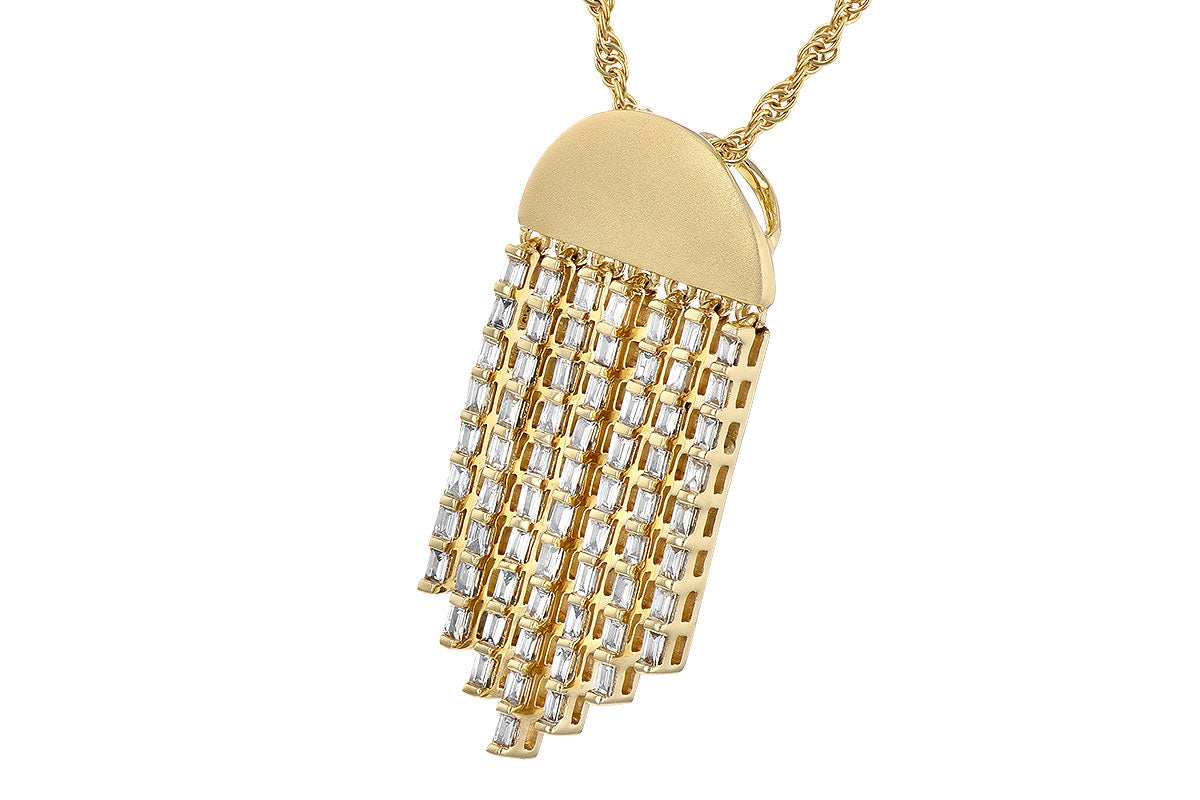 Allison Kaufman Diamond Necklace in 14K Yellow Gold, 0.38 ctw, alternate view