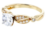Allison Kaufman Diamond Engagement Ring Semi-Mount in 14K Yellow Gold, 0.16 ctw (L7758), alternate view