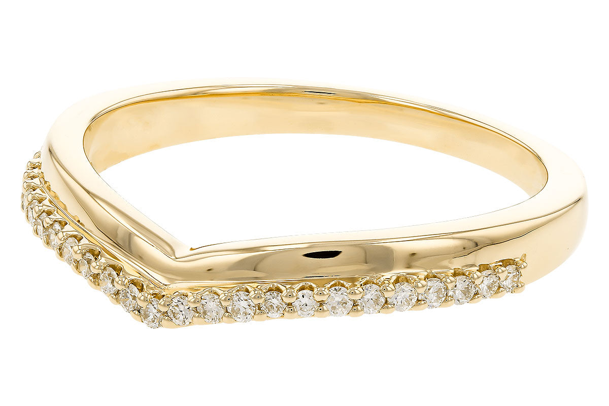 Allison Kaufman Diamond Band Enhancer in 14K Yellow Gold, 0.12 ctw (W2559), alternate view