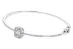 Allison Kaufman Diamond Bangle Bracelet in 14K White Gold, 0.75 ctw (B1371), alternate view