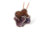 Allison Kaufman Multi-Gemstone & Diamond Necklace in 14K Rose Gold, 2.58 ctw