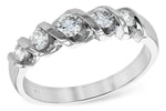 Allison Kaufman Diamond Wedding Band in 14K White Gold, 0.50 ctw (WR115-50)