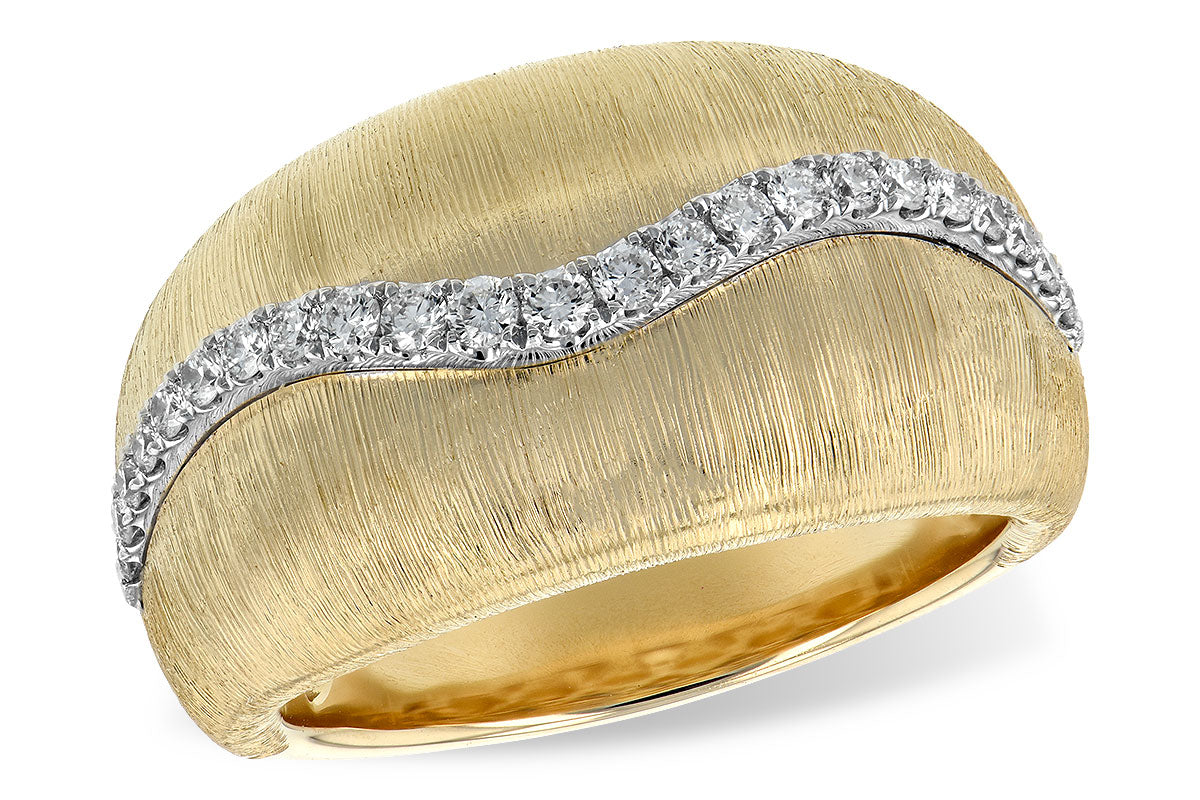 Allison Kaufman Diamond Ring in 14K Yellow & White Gold, 0.26 ctw