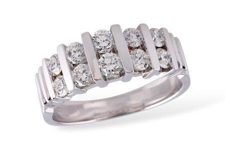 Allison Kaufman Diamond Wedding Band in 14K White Gold, 0.96 ctw