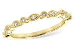 Allison Kaufman Diamond Wedding Band in 14K Yellow Gold, 0.08 ctw (W2446)