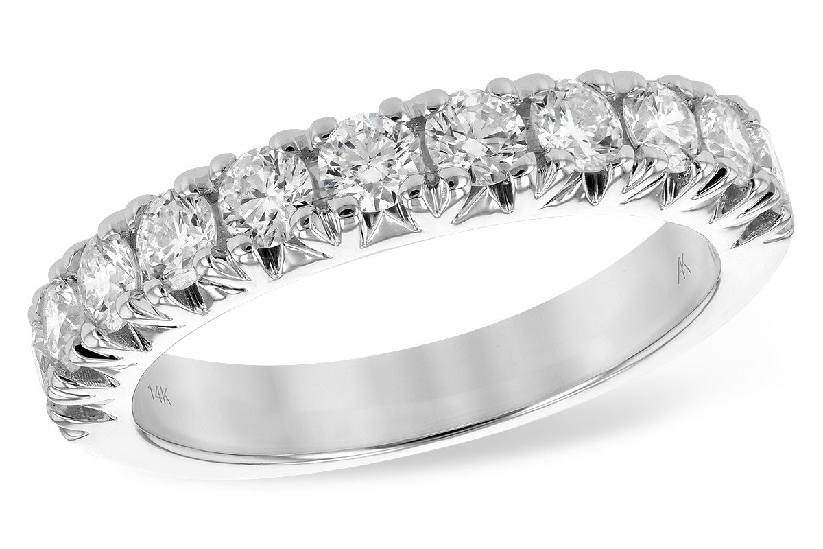 Allison Kaufman Diamond Wedding Band in 14K White Gold, 1.00 ctw (WR834-1)