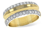 Allison Kaufman Diamond Wedding Band in 14K Yellow & White Gold, 0.73 ctw