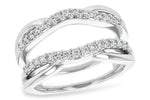 Allison Kaufman Diamond Ring Guard in 14K White Gold, 0.37 ctw
