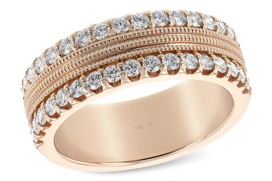 Allison Kaufman Diamond Wedding Band in 14K Rose Gold, 0.68 ctw