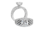 Allison Kaufman Diamond Engagement Ring Semi-Mount in 14K White Gold, 0.50 ctw (L7912), alternate view