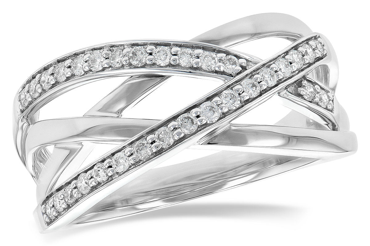 Allison Kaufman Diamond Wedding Band in 14K White Gold, 0.25 ctw (W2349)