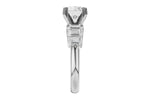 Allison Kaufman Fancy-Cut Diamond Engagement Ring Semi-Mount in 14K White Gold, 0.92 ctw, alternate view