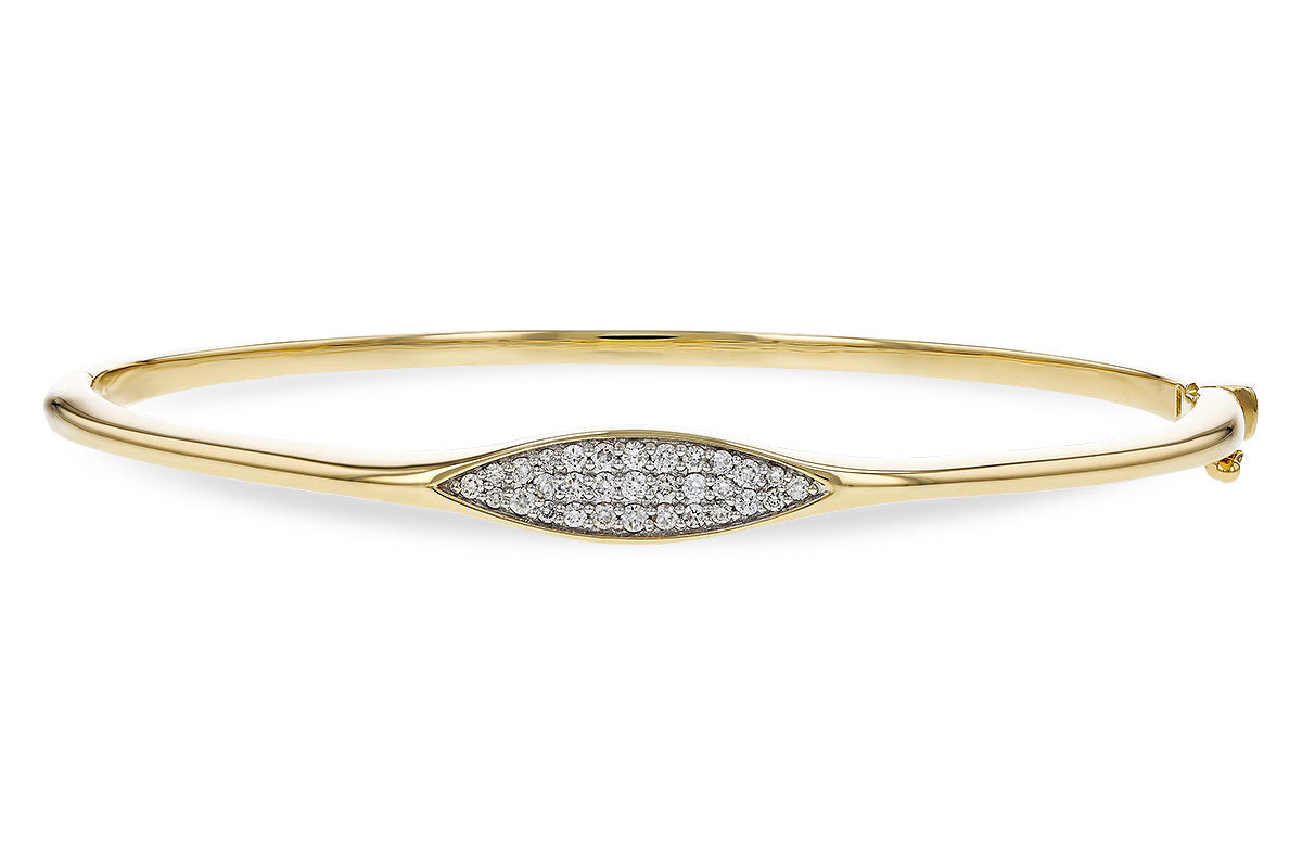 Allison Kaufman Diamond Bangle Bracelet in 14K Yellow Gold, 0.25 ctw