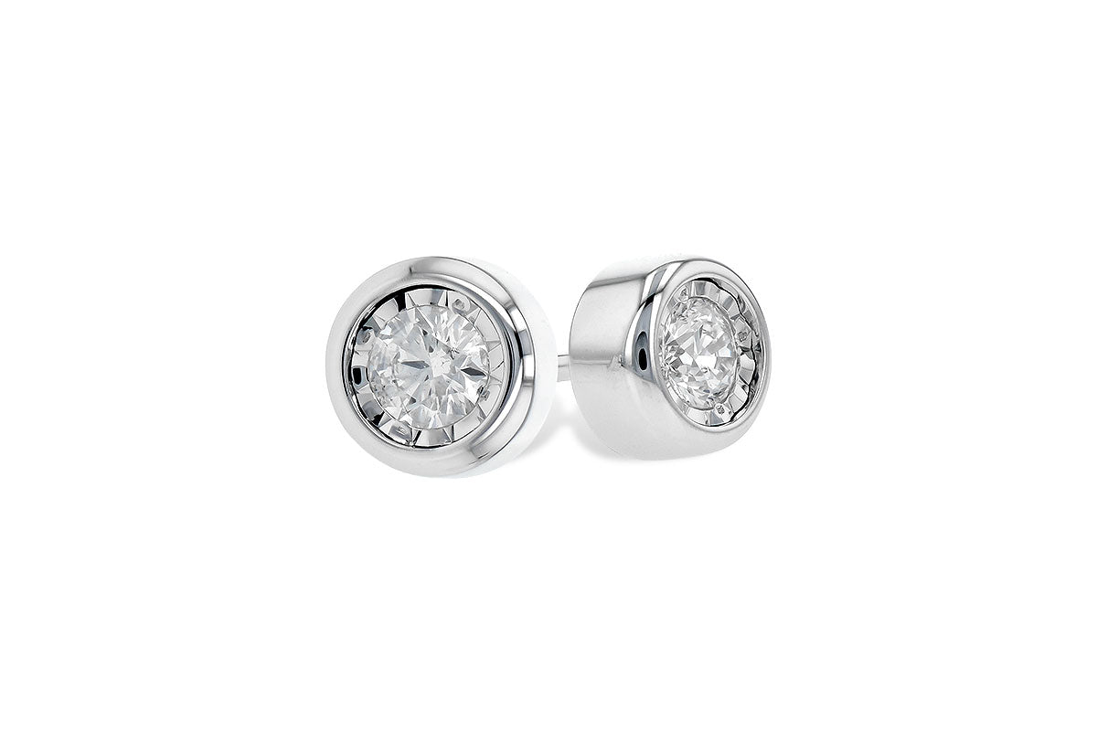 Allison Kaufman Diamond Earrings in 14K White Gold, 0.25 ctw (ER60-25)