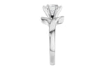 Allison Kaufman Diamond Engagement Ring Semi-Mount in 14K White Gold, 0.06 ctw, alternate view