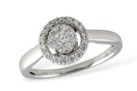 Allison Kaufman Diamond Ring in 14K White Gold, 0.36 ctw