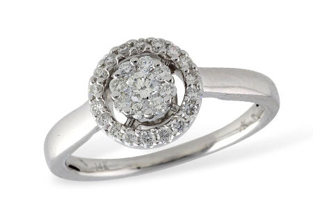 Allison Kaufman Diamond Ring in 14K White Gold, 0.36 ctw
