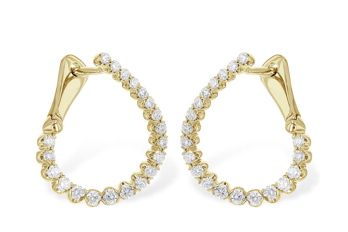 Allison Kaufman Diamond Earrings in 14K Yellow Gold, 0.50 ctw (E2079)