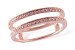 Allison Kaufman Diamond Ring Guard in 14K Rose Gold, 0.18 ctw