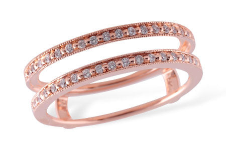Allison Kaufman Diamond Ring Guard in 14K Rose Gold, 0.18 ctw