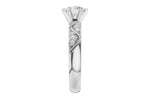 Allison Kaufman Diamond Engagement Ring Semi-Mount in 14K White Gold, 0.12 ctw (L7950), alternate view