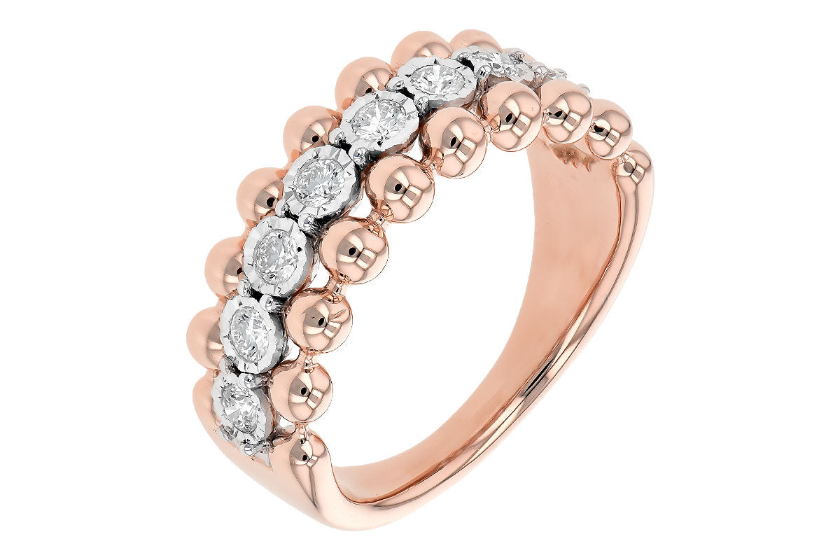 Allison Kaufman Diamond Wedding Band in 14K Rose Gold, 0.40 ctw, alternate view