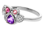 Allison Kaufman Multi-Gemstone & Diamond Ring in 14K White Gold, 1.40 ctw, alternate view