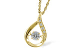 Allison Kaufman Diamond Necklace in 14K Yellow Gold, 0.19 ctw (N7732)