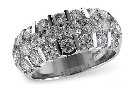 Allison Kaufman Diamond Wedding Band in 14K White Gold, 2.56 ctw